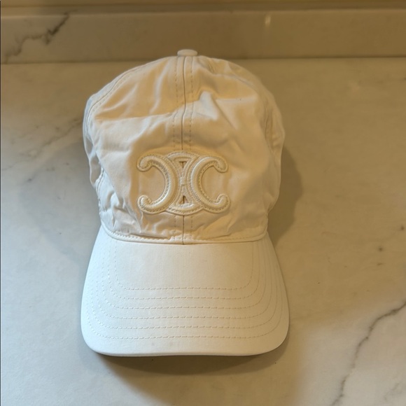 Celine TRIOMPHE BASEBALL CAP IN COTTON size Medium AUTHENTIC - Picture 1 of 9